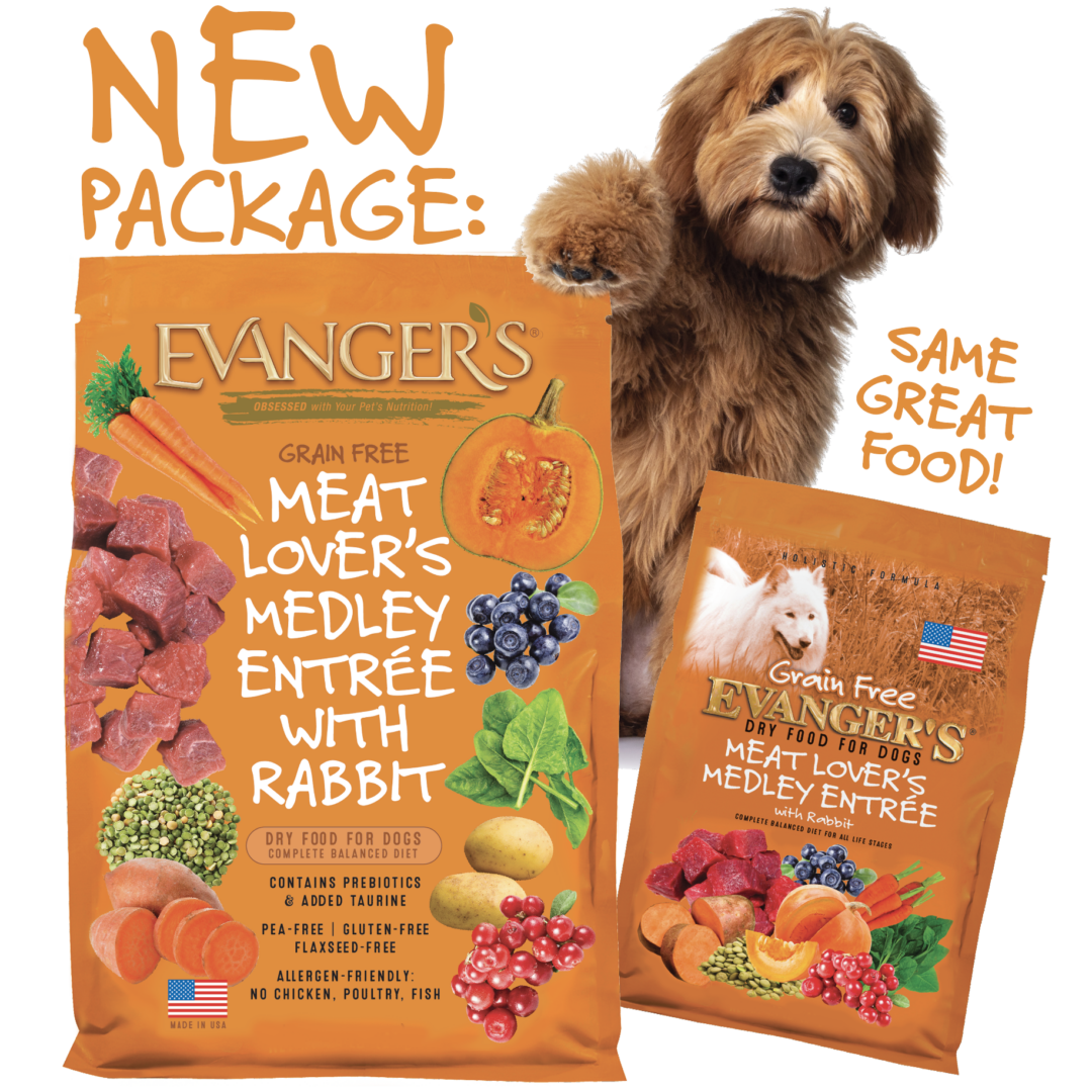 GrainFree Meat Lover’s Medley with Rabbit Dry Food 4.4 lb Evanger's