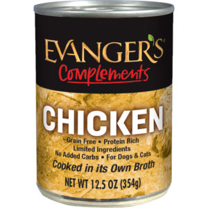 Evangers canned chicken Complements