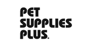 Pet Supplies Plus logo with bold black text on a light background.