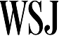 The image shows the black, capitalized letters "WSJ" in a serif font on a white background.