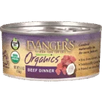 Organic Beef Dinner for Cats - Case of 24