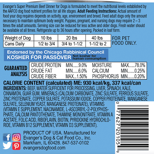Super Premium Beef Dinner for Dogs - Case of 12 - Image 3