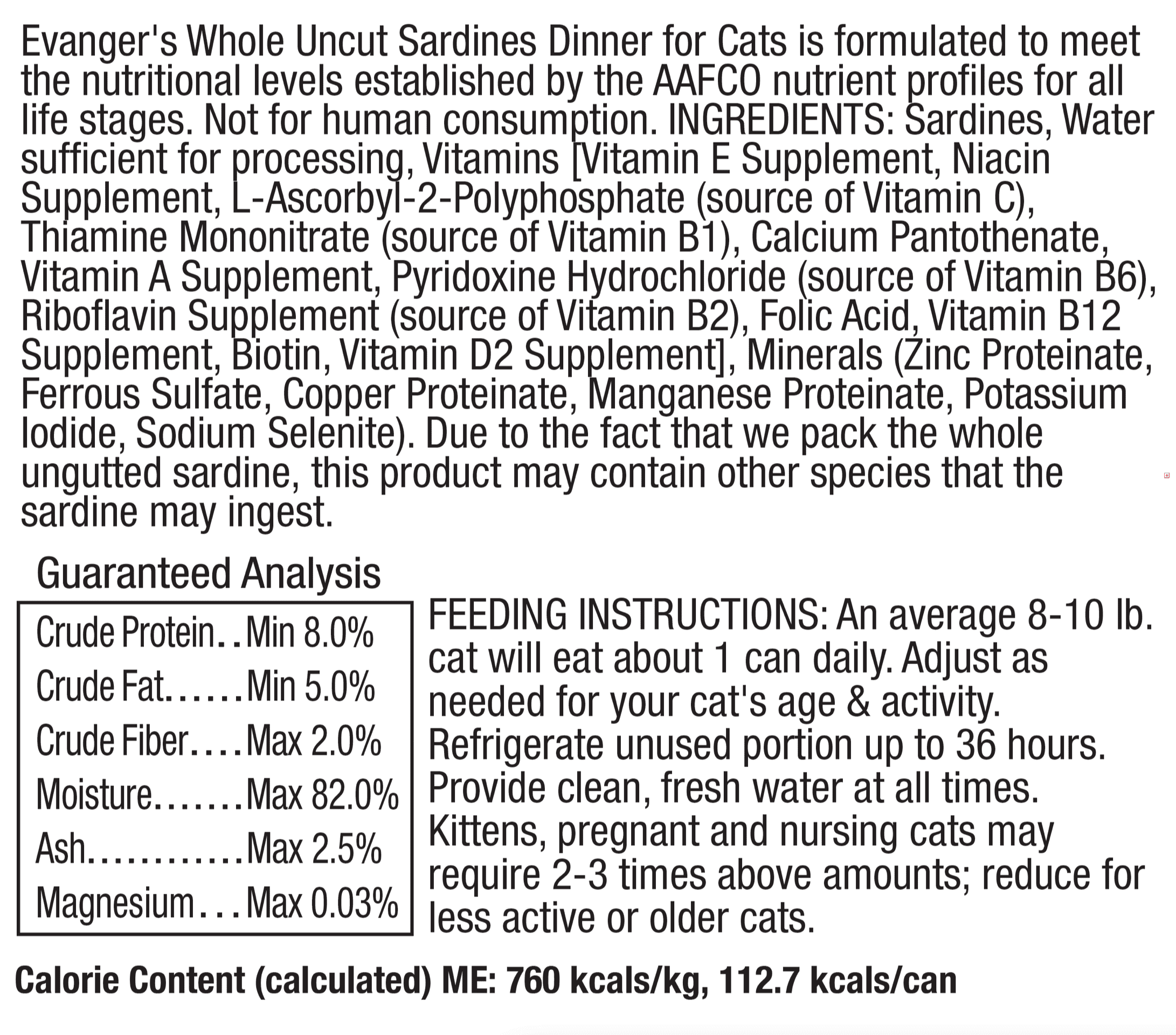 Hand Packed Catch of the Day - Whole Sardines for Cats - Case of 24 - Image 3