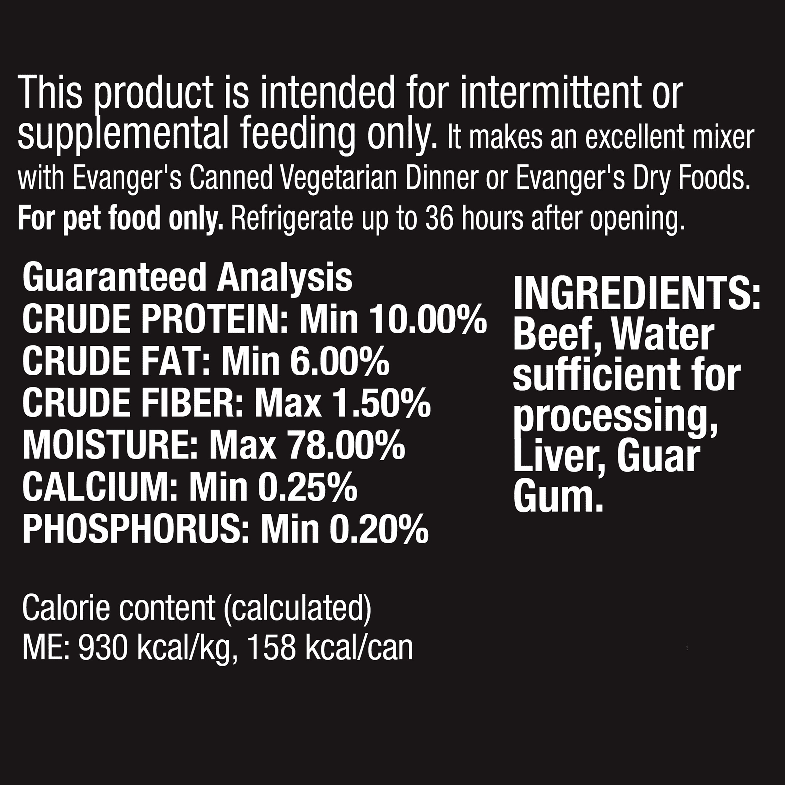 Complements Grain Free Beef for Dogs & Cats 6 oz - Image 2