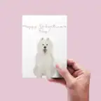 Valentine's Day Dog Card (fluffy)