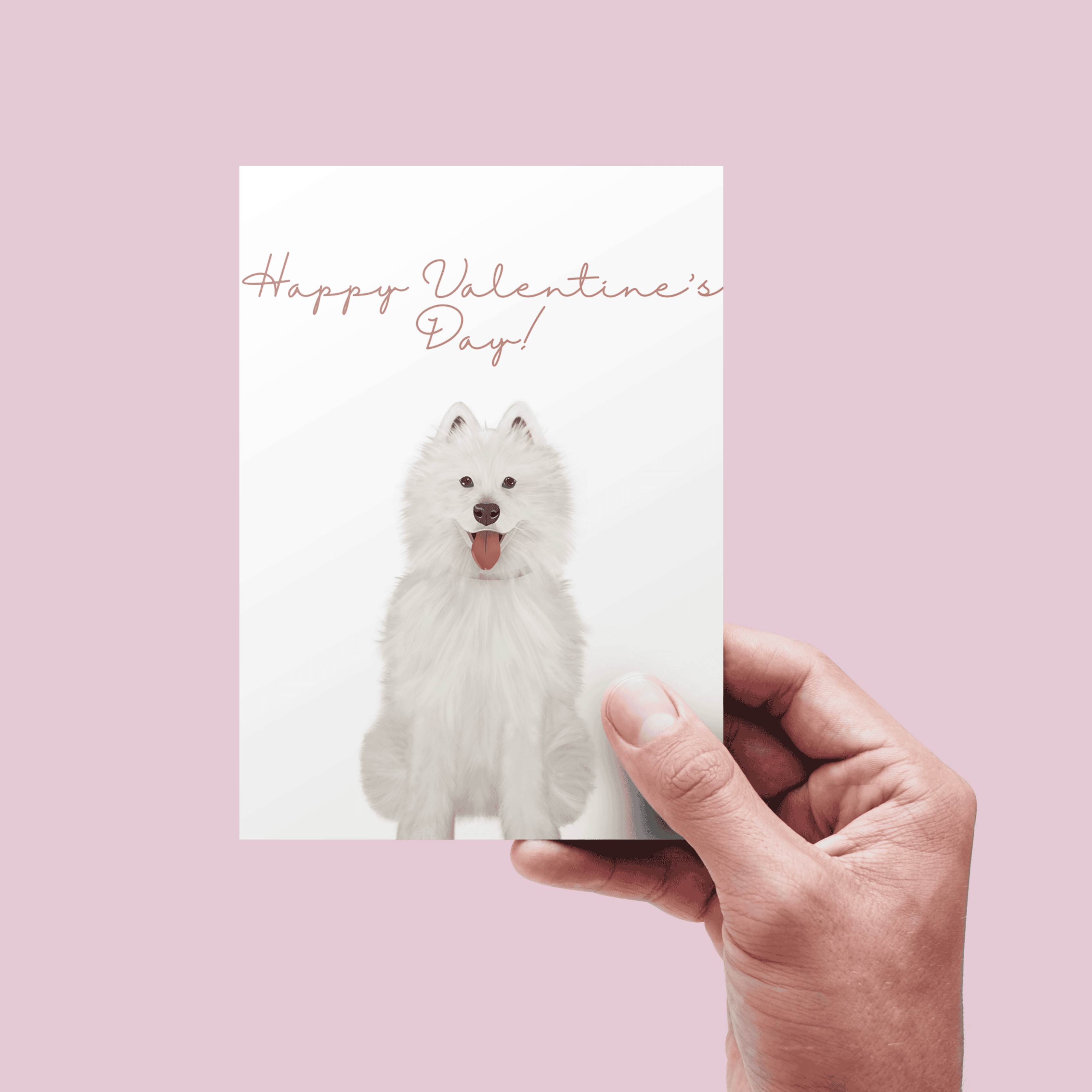 Valentine's Day Dog Card (fluffy)