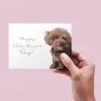 Valentine's Day Dog Card (poodle)