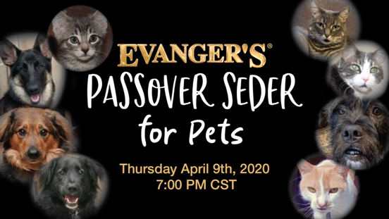 Evangers Virtual Passover Seder for Pets