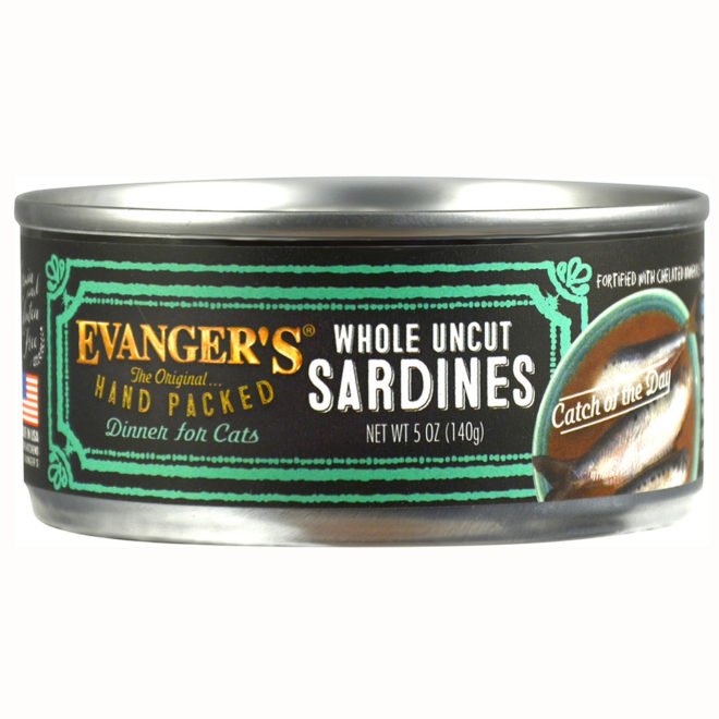 Hand Packed Catch of the Day Whole Sardines for Cats Case of 24