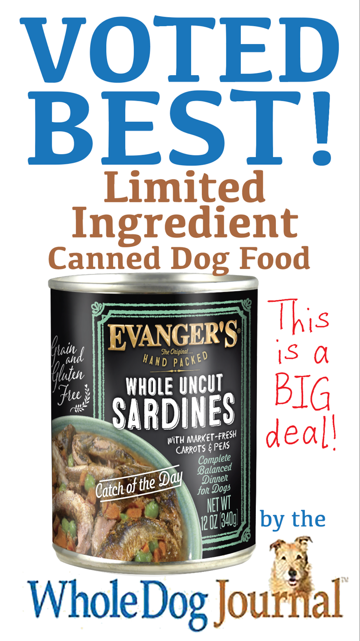 🏆 Evanger’s Named Best Limited Ingredient Canned Dog Food of 2025 by The Whole Dog Journal