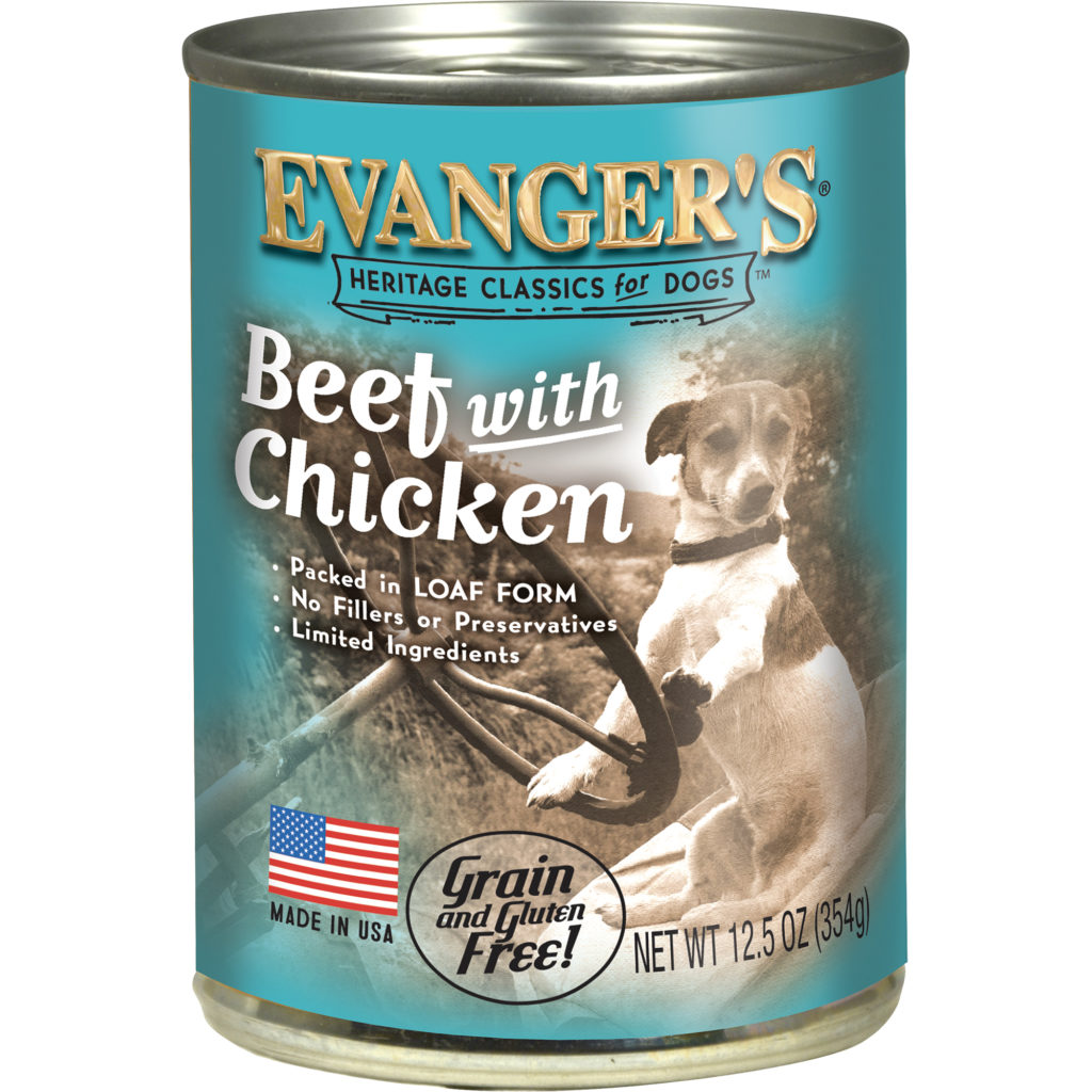 Heritage Classic Beef with Chicken Case of 12 Evanger s Dog